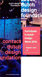 Mobile Screenshot of dutchdesignfoundation.com