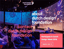 Tablet Screenshot of dutchdesignfoundation.com